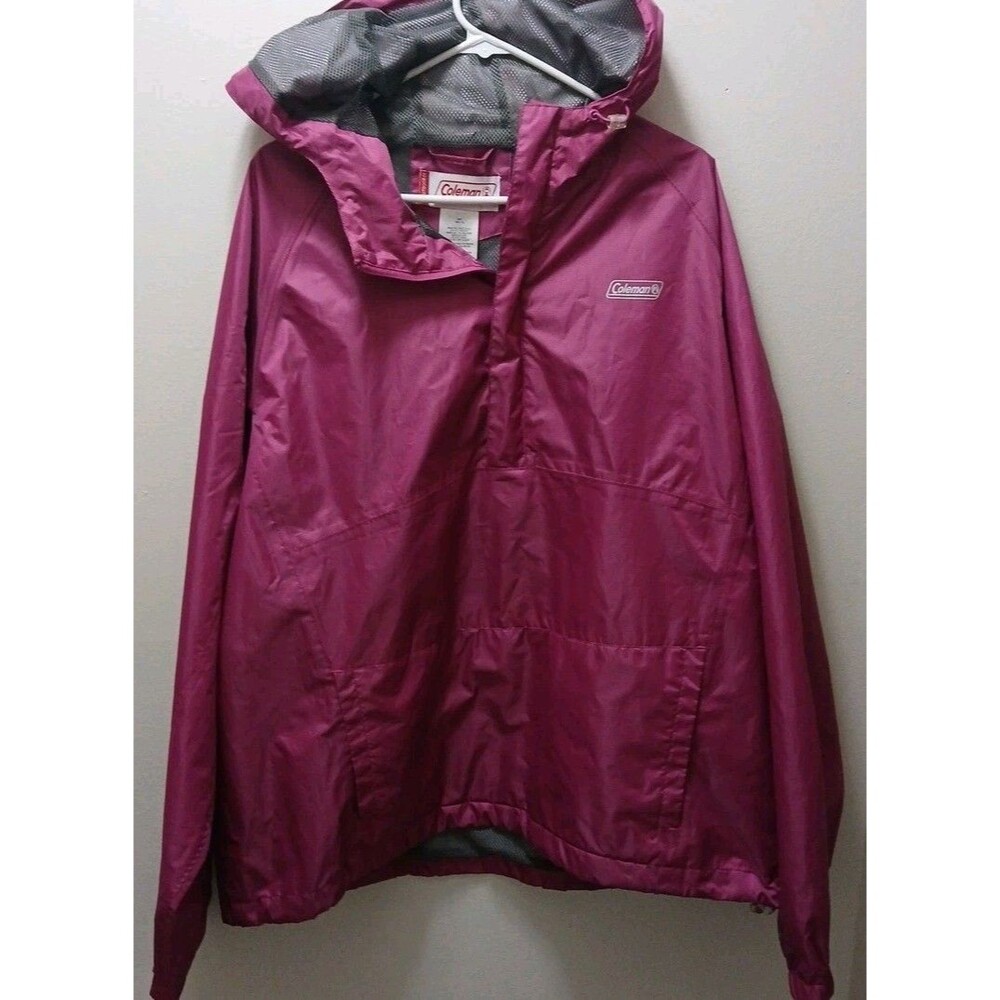 Coleman  MULTITEC Outdoor Rain Defense Pullover Camping Hiking PINK Jacket XLG